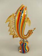 Vis glas Murano-stijl kleur H.43x26cm, Antiek en Kunst, Kunst | Designobjecten, Ophalen of Verzenden