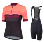 Fietskledingset Rogelli dames Calm grijs coral, Kleding | Dames, Sportkleding, Nieuw, Rogelli, Hardlopen of Fietsen, Verzenden