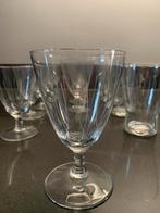 15 glazen met fraai geslepen/gravé motief, Ophalen of Verzenden