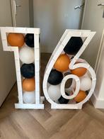 Mozaiek Ballonenstandaard 16 jaar, Hobby en Vrije tijd, Ophalen of Verzenden, Zo goed als nieuw, Versiering, Verjaardag