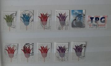 11 stuks PTT Post Port Betaald Postzegels Gestempeld beschikbaar voor biedingen