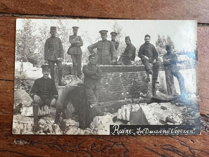 Mobilisatie foto groep Ruïne duizend Vreezen Rotterdam wo1, Verzamelen, Militaria | Tweede Wereldoorlog, Foto of Poster, Nederland