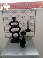 Diverse kaarshouders, Huis en Inrichting, Woonaccessoires | Kandelaars en Kaarsen, Zwart, Ophalen of Verzenden, Zo goed als nieuw