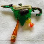 Oude Duitse Brosche,Traben Trarbach,met borrel en fles wijn, Ophalen of Verzenden, Gebruikt, 4 tot 7 cm, Overige materialen
