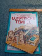 Vintage modelbouw boek Egyptische Tempel Bouwpakket, Antiek en Kunst, Ophalen of Verzenden