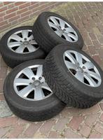 Audi A6 Quattro Velgen met Winterbanden 225/55 R16, Auto-onderdelen, Banden en Velgen, Ophalen, Gebruikt, 16 inch, Banden en Velgen