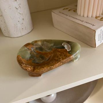 Vintage onyx asbak / schaaltje beschikbaar voor biedingen