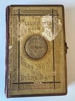 Antiek boekje; The Illuminated Scripture Text Book E. Evans, Gelezen, 19e eeuw, Europa, Ophalen of Verzenden