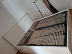 Te koop brimnes ikea bed met lattenbodem, Ophalen, Wit, Tweepersoons, 140 cm