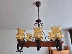 Hanglamp. 6 lichtpunten., Huis en Inrichting, Lampen | Kroonluchters, Ophalen, Gebruikt, Glas