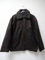 Leren jas heren Nubuck met afneembare kraag ; Maat L, Ophalen of Verzenden, Zo goed als nieuw, Maat 52/54 (L), Bruin