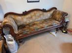 Antieke mahoniehouten bank/ sofa, Huis en Inrichting, Ophalen, Gebruikt