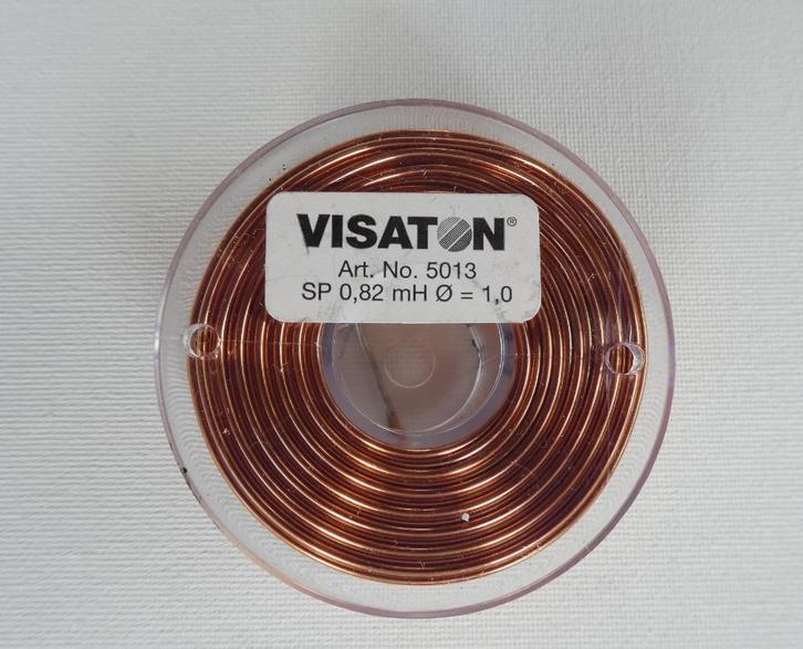 Visaton 5013 luchtspoel 0,82mH 1mm, Audio, Tv en Foto, Luidsprekers, Zo goed als nieuw, Overige typen, 120 watt of meer, Overige merken