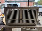 Autobench hondenkooi dubbelvaks., Dieren en Toebehoren, Hondenbenches, Ophalen, Gebruikt