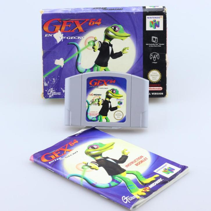 Nintendo 64 Game: Gex 64, Spelcomputers en Games, Spelcomputers | Nintendo 64, Zo goed als nieuw