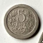 Nederlands 5 cent muntje 1907, Ophalen of Verzenden, Koningin Wilhelmina, 5 cent, Losse munt