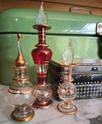 Oosterse parfumflesjes glas set prijs, Antiek en Kunst, Ophalen of Verzenden