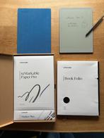 reMarkable Paper Pro met blauwe folio, Computers en Software, Tekentablets, Multi-touch, Zo goed als nieuw, Draadloos, ReMarkable paper pro