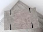 Salontafel met betonlook blad en metalen poten, Gebruikt, 100 tot 150 cm, Metaal, Minder dan 50 cm