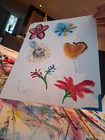 Bloementuin Schilderij, Antiek en Kunst, Ophalen of Verzenden