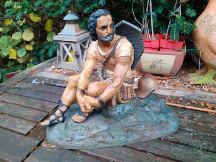 Antiek Bronzen Beeld Romeinse Soldaat, Antiek en Kunst, Kunst | Beelden en Houtsnijwerken, Ophalen of Verzenden