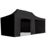 Easy Up Vouw-Tent / Marktkraam 3x6m.Stalen Frame 55kg Zwart, Nieuw, Opvouwbaar, Ophalen of Verzenden, Partytent