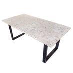 Handgemaakte Terrazzo/Granito Tafel, Huis en Inrichting, Tafels | Eettafels, Ophalen, 50 tot 100 cm, Zo goed als nieuw, 150 tot 200 cm