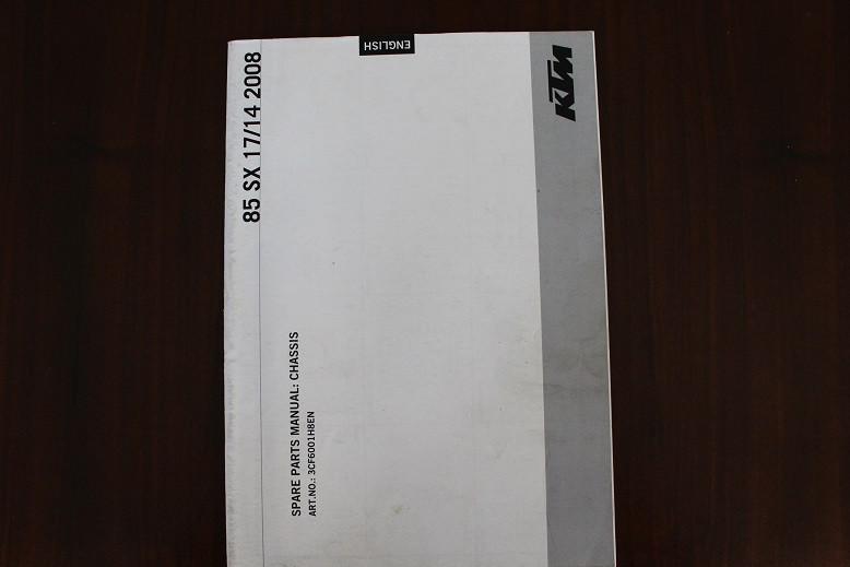 KTM 85SX 2008 parts list frame /chassis 85 sx, Motoren, Ophalen of Verzenden, Overige merken