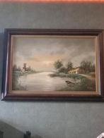 Schilderij van W. Kloos, Antiek en Kunst, Kunst | Schilderijen | Klassiek, Ophalen of Verzenden