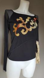 top Legatte Jeans (Save the Queen) - applicaties - II-S/M, Zwart, Legatte Jeans, Ophalen of Verzenden, Zo goed als nieuw