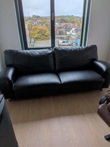Stijlvolle leren bank - comfortabel en tijdloos! beschikbaar voor biedingen