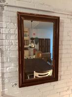 Antieke spiegel, vintage wandspiegel, brocante, Antiek en Kunst, Minder dan 100 cm, Rechthoekig, Ophalen
