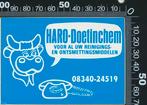 Sticker: Haro - Voor al uw reinigingsmiddelen - Doetinchem, Ophalen of Verzenden, Zo goed als nieuw, Bedrijf of Vereniging
