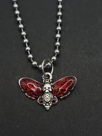 Gothic Mot Ketting - RVS - ballchain - handgemaakt, 3845gh, Starjewelleryshop@hotmail.com, Nieuw, Ophalen of Verzenden