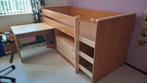 Bed, hoogslaper met bureau en opberglade., Huis en Inrichting, Gebruikt, Eenpersoons, Ophalen of Verzenden, 200 cm