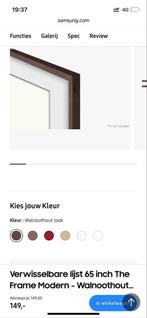 Samsung The Frame 65" Lijst - Walnoothout, Ophalen of Verzenden, Nieuw