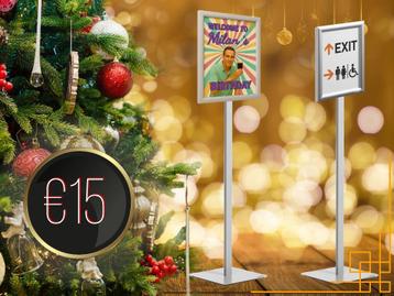 Kerst! Welkomst bord / Vloerstaander / Bewegwijzing beschikbaar voor biedingen