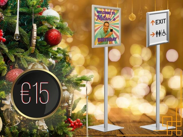 Kerst! Welkomst bord / Vloerstaander / Bewegwijzing, Hobby en Vrije tijd, Feestartikelen | Verhuur, Nieuw, Kerst of Sinterklaas