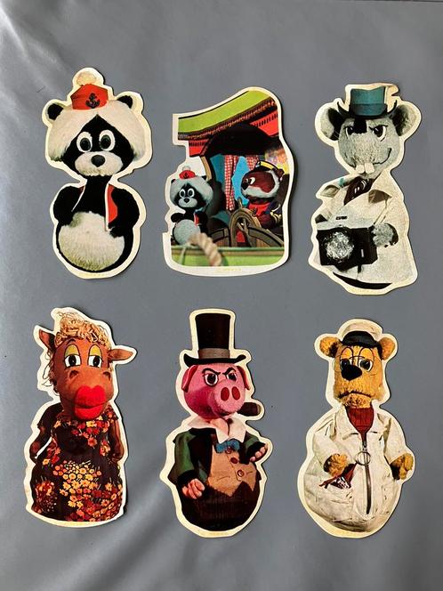 Oude stickers TV-serie jaren 80 De Bereboot 6 verschillende, Verzamelen, Film en Tv, Tv, Ophalen of Verzenden