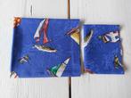 Prachtige quiltstof/themastof - boten, zeilboot, Hobby en Vrije tijd, Stoffen en Lappen, Blauw, Nieuw, Ophalen of Verzenden, 30 tot 120 cm