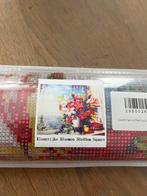 Diamond Painting Kleurrijke Bloemen 50x40cm, Ophalen, Nieuw, Schilderen op nummer