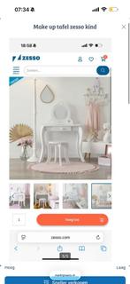 Make up tafel kind zesso, Huis en Inrichting, Tafels | Kaptafels, Ophalen, Gebruikt, 50 tot 100 cm, Minder dan 100 cm