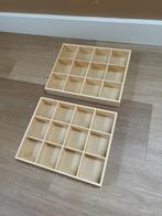 *NIEUW!* 2 houten sorteerbakken, Grapat / TickiT, 27 x 34 cm, Doe-het-zelf en Verbouw, Kratten en Dozen, Doos, Minder dan 50 cm