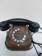 Retro RTT 56 Telefoon - Koper & Bakeliet, Ophalen, Gebruikt, Met draaischijf