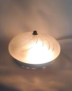 Massive plafondlamp plafonnière, lees de beschrijving, Ophalen of Verzenden, Zo goed als nieuw, Glas