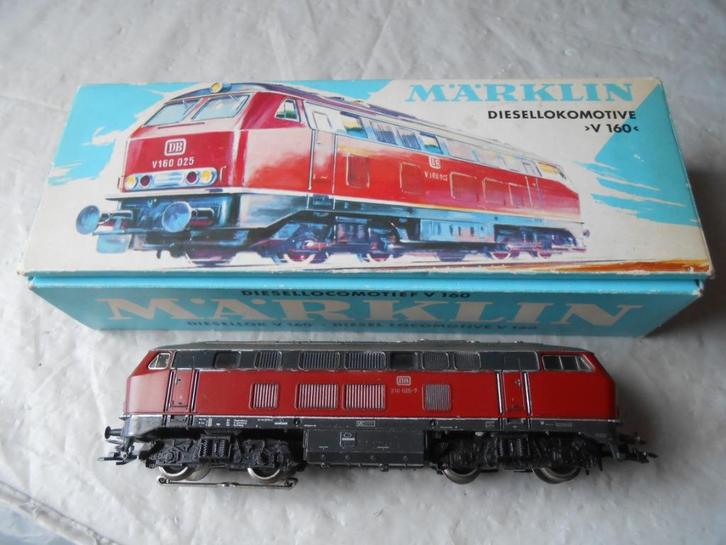 Märklin 3075 diesellocomotief V160 de Br 216 van de DB, Hobby en Vrije tijd, Modeltreinen | H0, Gebruikt, Locomotief, Wisselstroom