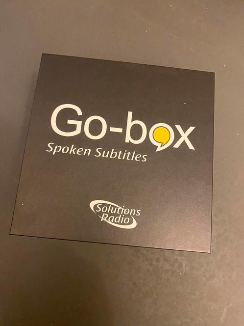 Go-box Spoken Subtitles, Audio, Tv en Foto, Televisie-accessoires, Zo goed als nieuw, Ophalen of Verzenden