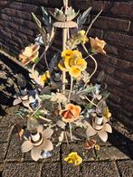 Antieke vintage retro metalen franse bloemen lamp, Ophalen