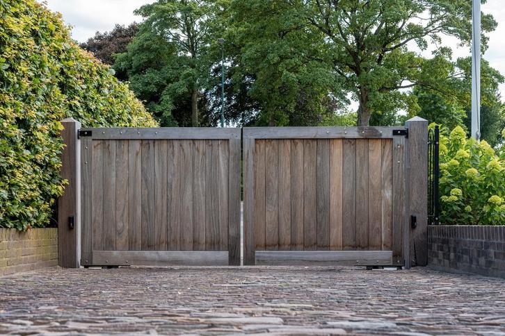 Mooie toegangspoorten betaalbaar op maat, Tuin en Terras, Tuinpoorten, Nieuw, Draaipoort, Hout, 150 tot 200 cm, 200 cm of meer