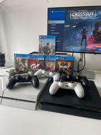 Playstation 4 + controllers + spellen, Ophalen, Refurbished, Met 3 controllers of meer, Slim